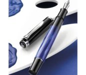 Pelikan Classic 205 Blue Marbled stilografica pennino F-M-B